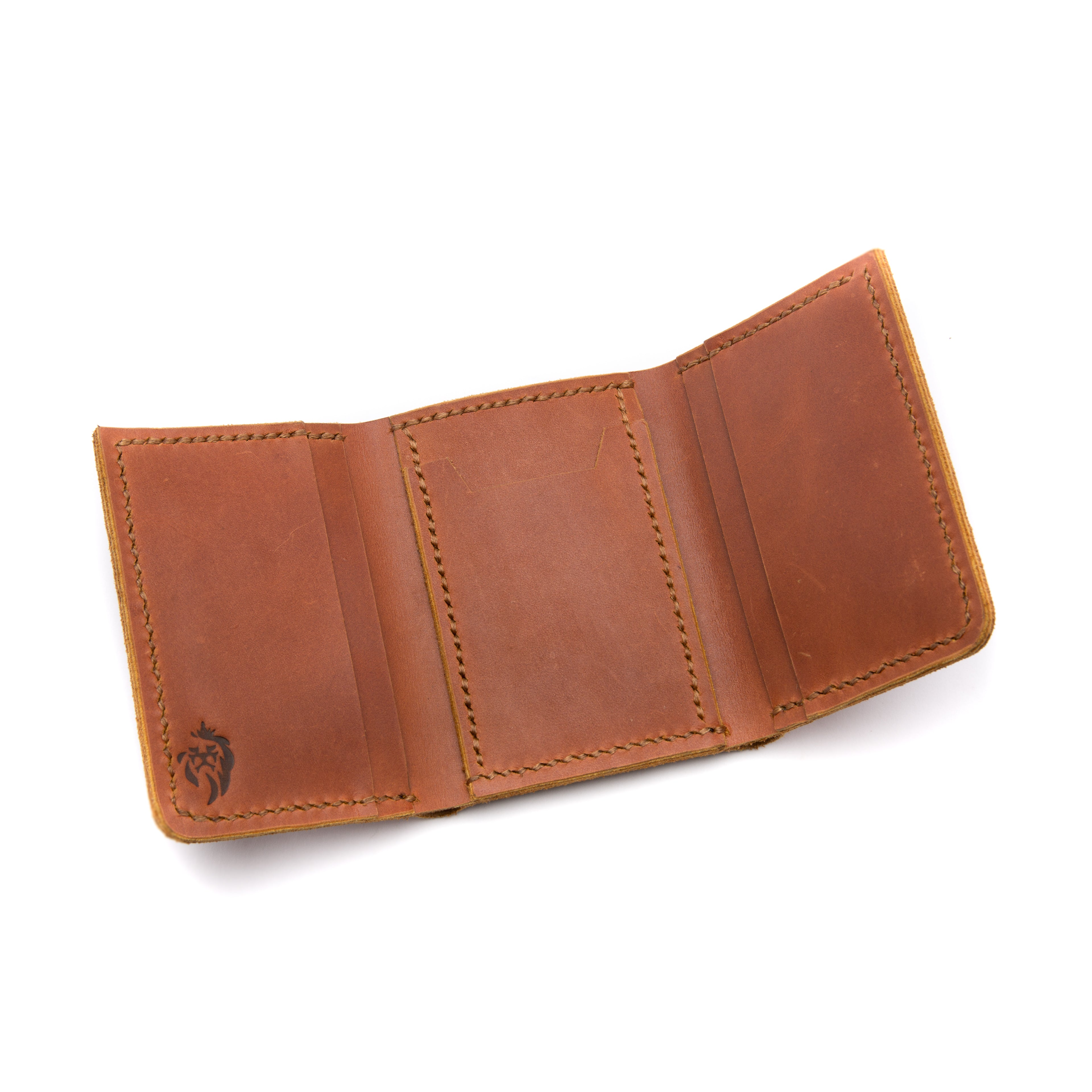 Tri-fold Wallet . Brown
