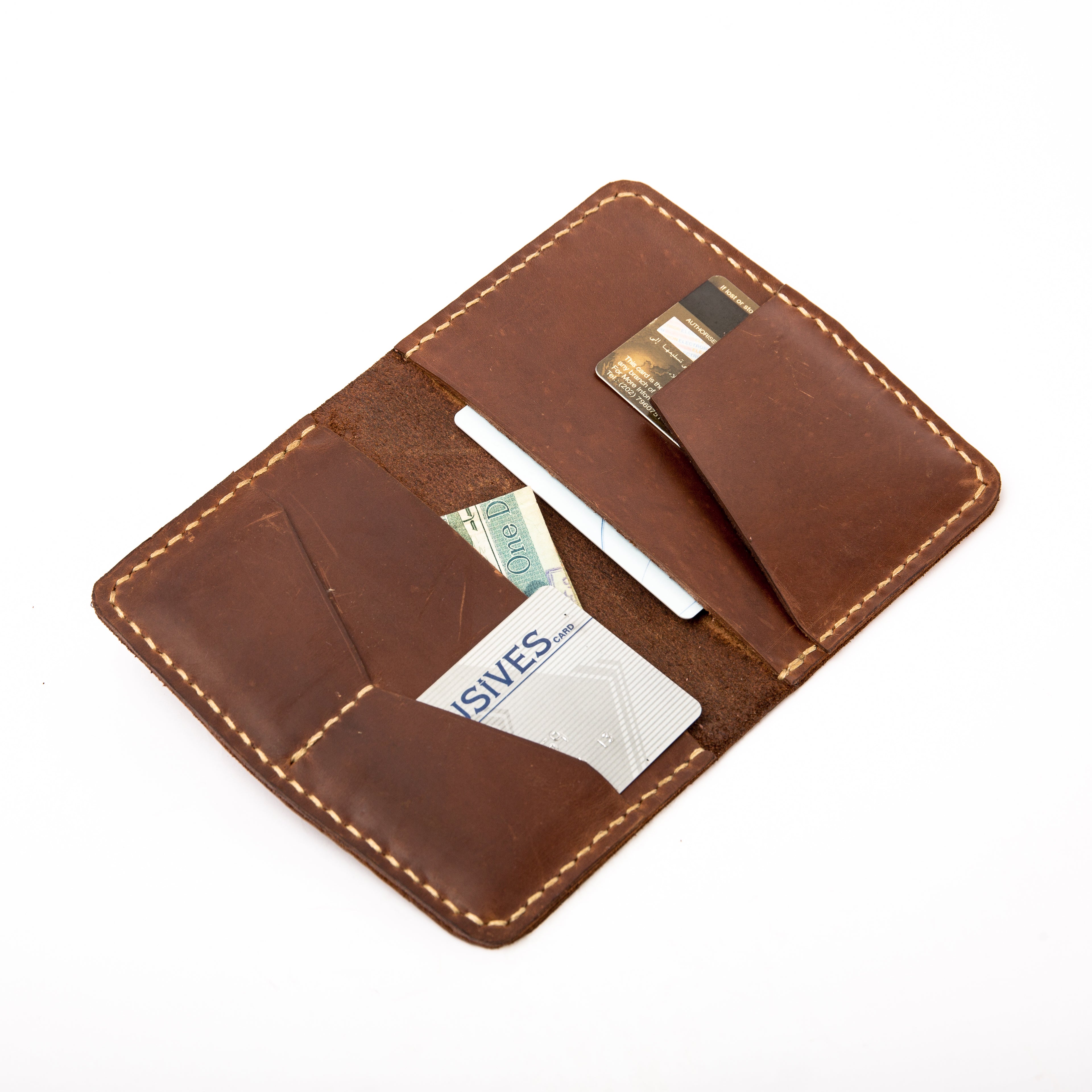 Classic Passport Holder . Brown