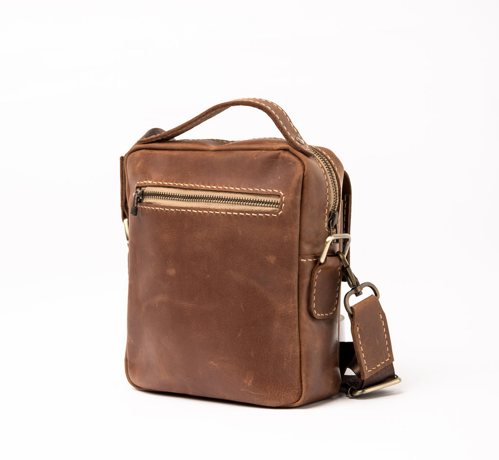 Cross Bag . Brown