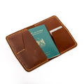 Classic Passport Holder . Brown