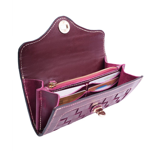 Braida Long Wallet . Burgundy